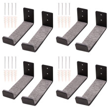 4 Set Surfboard Wall Rack, Surf Board Rack för Väggskärmsmontering Förvaring för Shortboards och Longboards