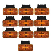 10 Stück 12 V 24 V Umrissleuchte Blinker Warnleuchte Rücklicht für Auto LKW Anhänger LED Seitenmarkierungsleuchte