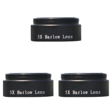 3pc Barlow Lens 5X for Any M28X0.6 Thread 1.25inch Telescope Eyepiece Astronomy Diagonal Extender Tube or Camera Adapter
