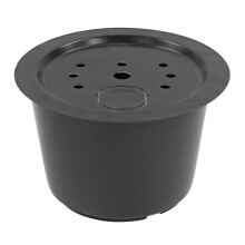 45L Pond Sump with Lid Round Bucket for Garden Water Feature Tub Pebble Pool Wildlife Reservoir Refuge Small Fish Plastic Decoration Heavy Duty