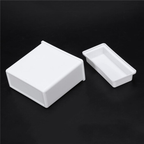 10X 2 in 1 White 24 Pieces Microscope Slides Staining Rack Dish Set