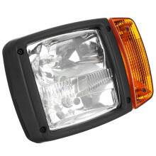 Left&Right Excavator for JCB Front LED Headlight Turn SignalLamp Indicator WorkLight Tractor Telehandler Loader Forklift