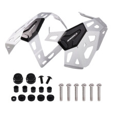 Osłona Głowicy Cylindra Motocykla Ochrona Silnika dla R1300GS R 1300GS Adventure 2023 2024 Srebrny + Czarny