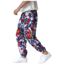 Herren Jogginghose Baumwolle Breit Vintage Locker Bunte Blumen S FALSCHE FOTOS — herrendresshosen, lucmatton hose, baumwoll joggerhosen