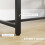 Homcom HOMCOM Breakfast Bar Table with 3-Tier Storage Shelf and Wine Rack, Black 6