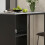 Homcom HOMCOM Breakfast Bar Table with 3-Tier Storage Shelf and Wine Rack, Black 8