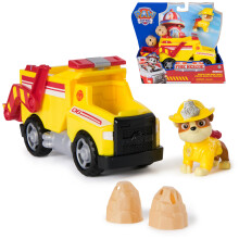 PAW Patrol Fire Rescue Rubble's Rescue Fire Dump Truck Vehicle and Ryder Action Figure
