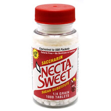 Necta Sweet Saccharin Sugar Substitute 0.25 Grain Tablets - 1000 Each