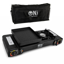 DS-22 Portable 2-Burner Camp Gas Stove Grill Plate