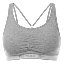 (XS, Grey) Reebok Womens/Ladies Logo Sports Bra