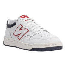 (4 UK, White) New Balance Mens BB480 Flat Trainers