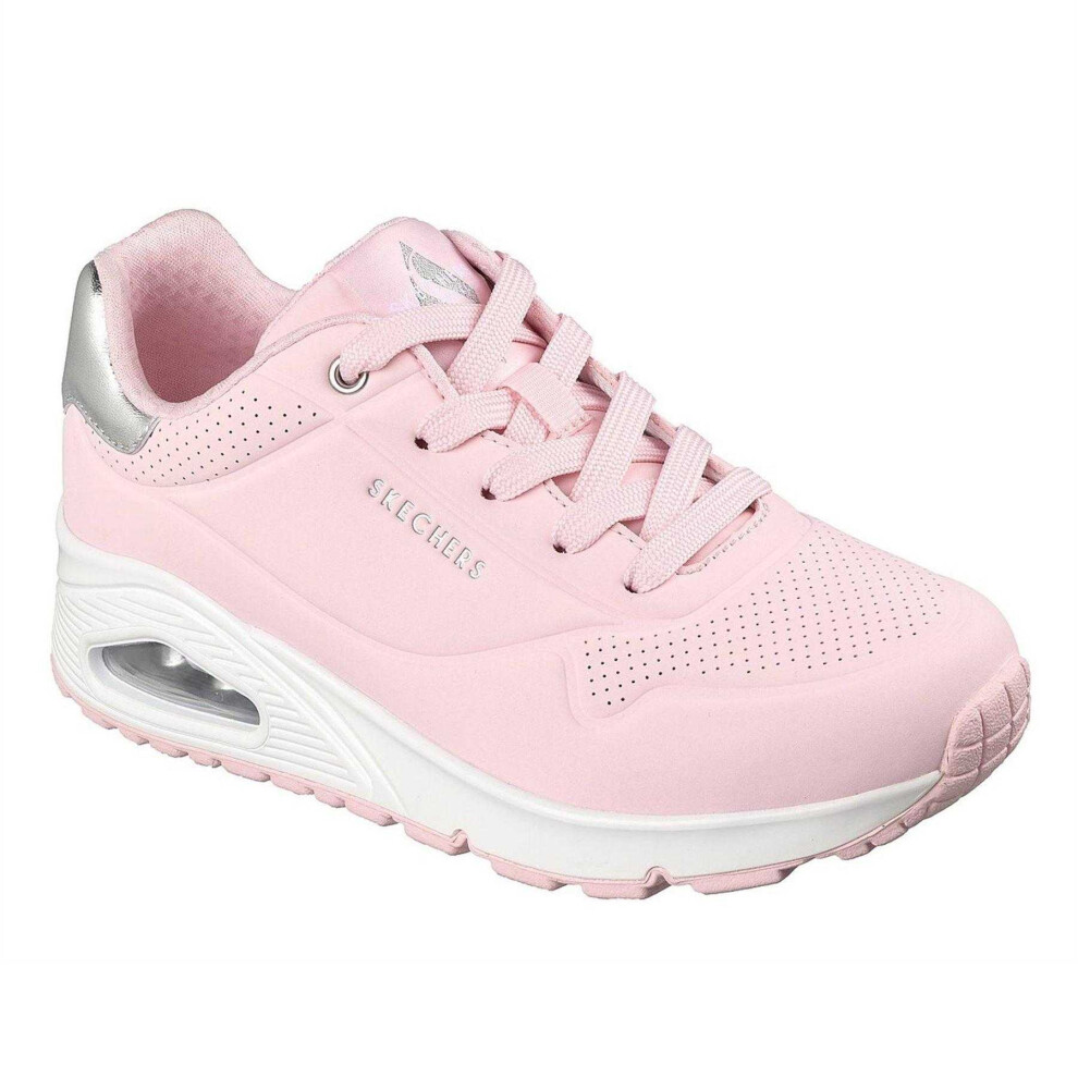 Skechers (6 Uk, Pink) Womens/Ladies Uno Stand On Air Wedge Trainers