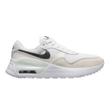 (4 UK, White/Black) Nike Womens/Ladies Air Max Systm Mesh Trainers