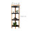 Compact Living Storage Set (3-Piece) - Round Side Table, Bamboo Box & Corner Shelf 11