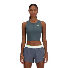 (20 UK - 22 UK, Grey) New Balance Womens/Ladies Fitted Racing Tank Top