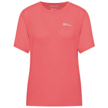 (14 UK, Coral) Jack Wolfskin Womens/Ladies Tech Regular T-Shirt