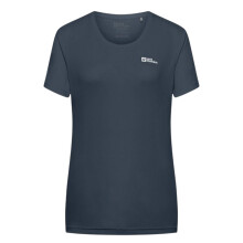 (12 UK, Midnight Blue) Jack Wolfskin Womens/Ladies Tech Regular T-Shirt