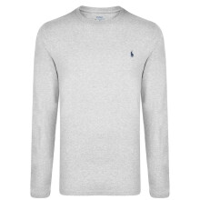 (S, Heather Grey) Ralph Lauren Mens Cotton Lounge Top