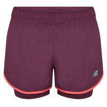 New Balance Womens/Ladies 2 in 1 Running Shorts