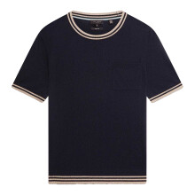 (XXL, Navy) Ted Baker Mens Tipped Merino Wool Pocket Regular T-Shirt