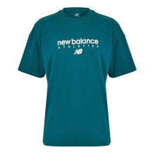 (M, Green) New Balance Mens Heritage Logo Crew Neck T-Shirt