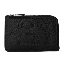 Tiffany & Co Little Right Embossed Leather Card Holder