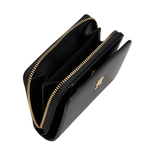 Tommy Hilfiger (One Size, Black) Tommy Hilfiger Icon Logo Leather Wallet 2