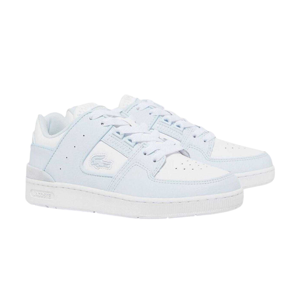 Lacoste (6.5 Uk, Blue/White) Womens/Ladies Court Cage Leather Trainers