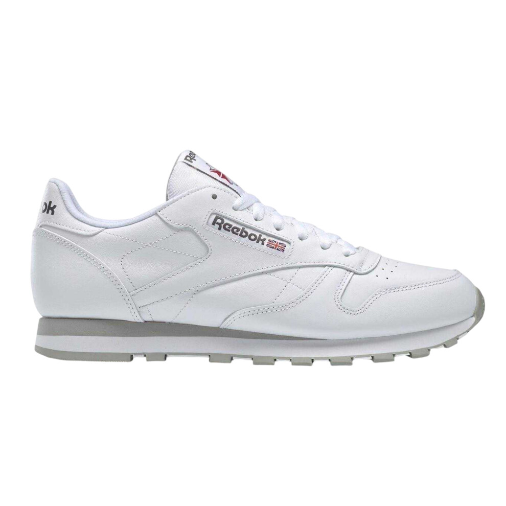 Reebok (8.5 Uk, White) Mens Classic Leather Trainers