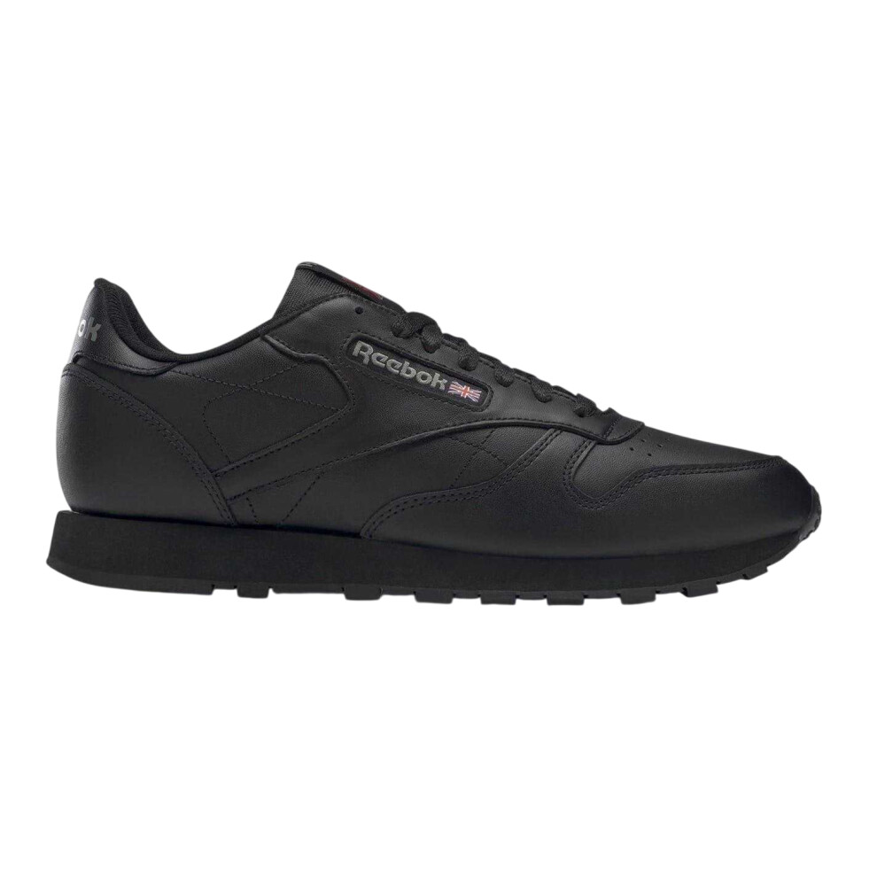 Reebok (8.5 Uk, Black) Mens Classic Leather Trainers