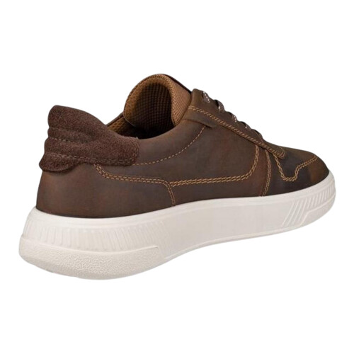 Ecco (9.5 UK, Camel) Ecco Mens Move Leather Trainers 1