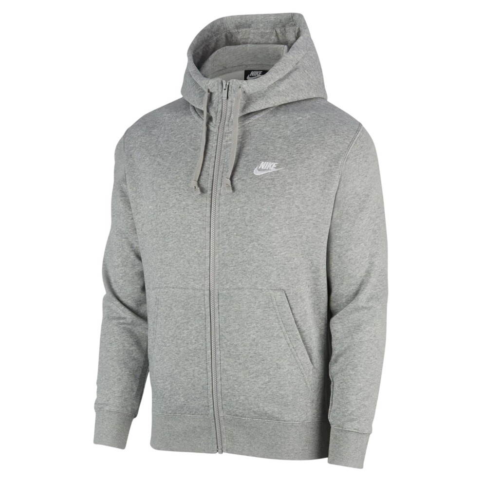 Nike (Xxl, Grey) Mens Sportswear Club Full Zip Hoodie