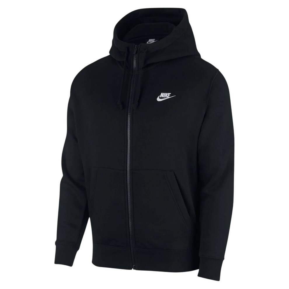 Nike (Xl, Black) Mens Sportswear Club Full Zip Hoodie