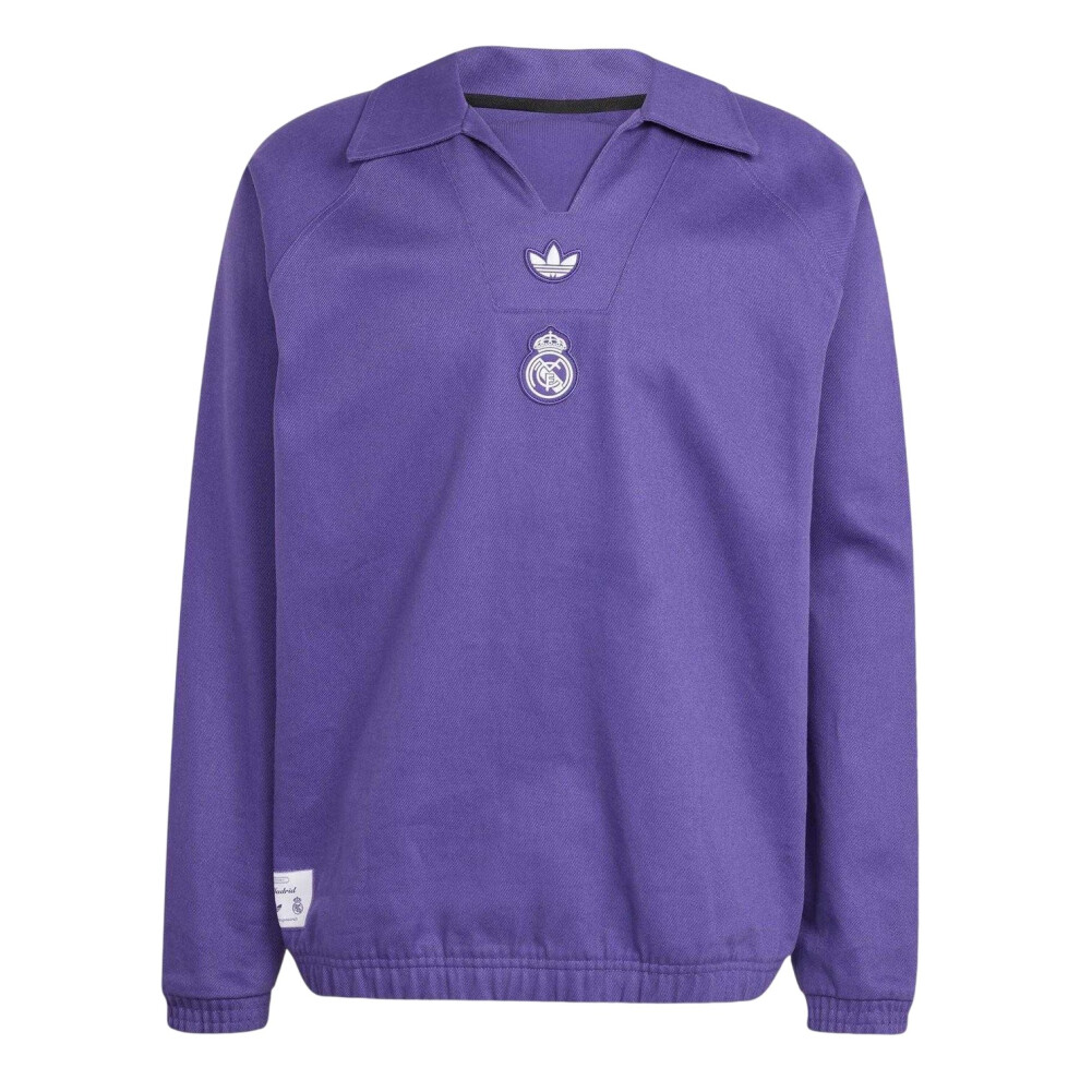 Adidas (Xl, Purple) Mens Real Madrid Cf Sweatshirt