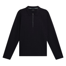 (L, Navy) Ted Baker Mens Half Zip Casual Cardigan