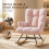 Teddy Rocking Chair for Nursery with High Backrest 3