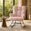 Teddy Rocking Chair for Nursery with High Backrest 1