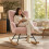 Teddy Rocking Chair for Nursery with High Backrest 4