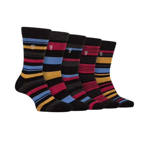 Farah Farah Mens Stripe Crew Socks (Pack of 5)