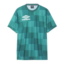 (M, Turquoise) Umbro Mens Checkerboard Logo T-Shirt