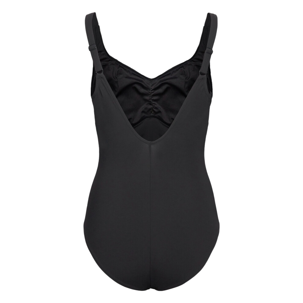 Speedo (16 Uk, Antracite) Womens/Ladies Plain One Piece Swimsuit