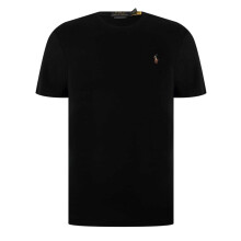 (XS, Black) Ralph Lauren Mens Pima Cotton Regular T-Shirt