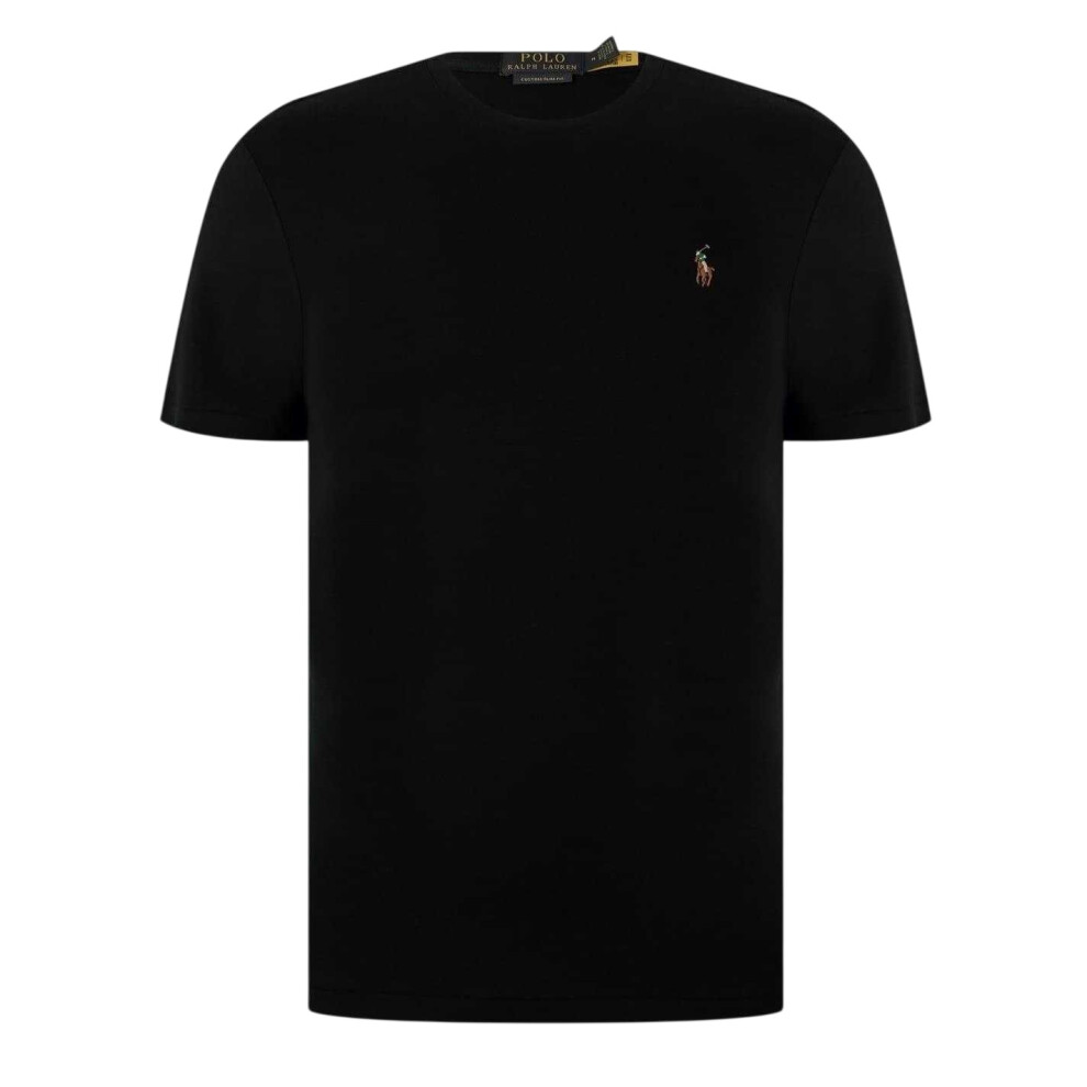 Ralph Lauren (Xs, Black) Mens Pima Cotton Regular T-Shirt