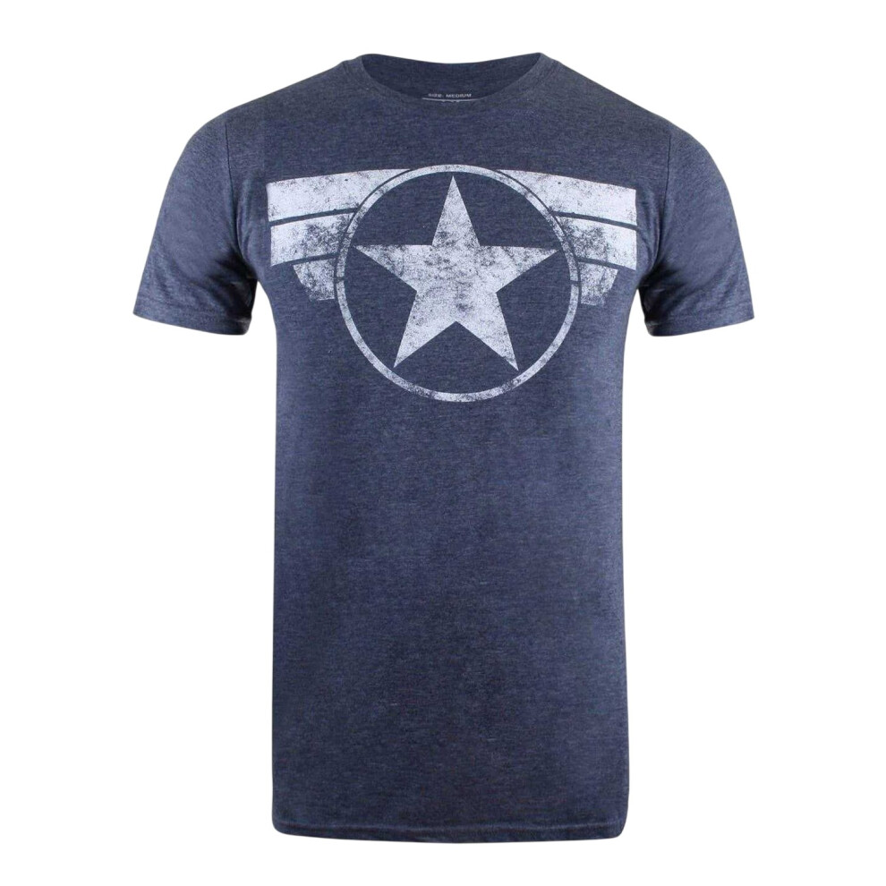 Captain America Mens Cotton Regular T-Shirt