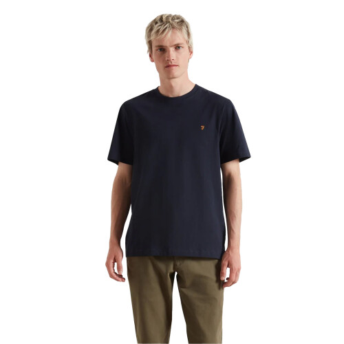 Farah (S, True Navy) Farah Mens Logo Regular T-Shirt 1