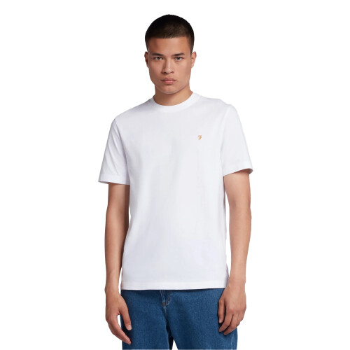 Farah (M, White) Farah Mens Logo Regular T-Shirt 2