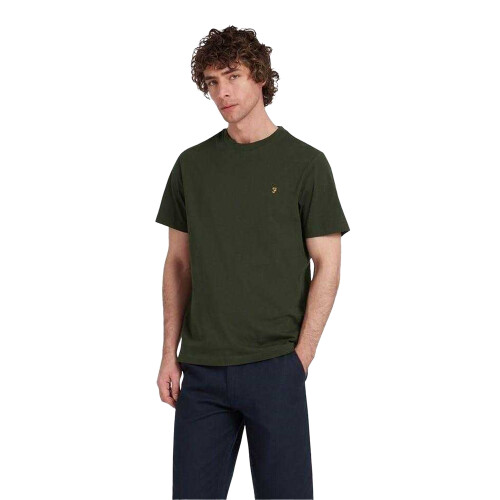 Farah (M, Evergreen) Farah Mens Logo Regular T-Shirt 2