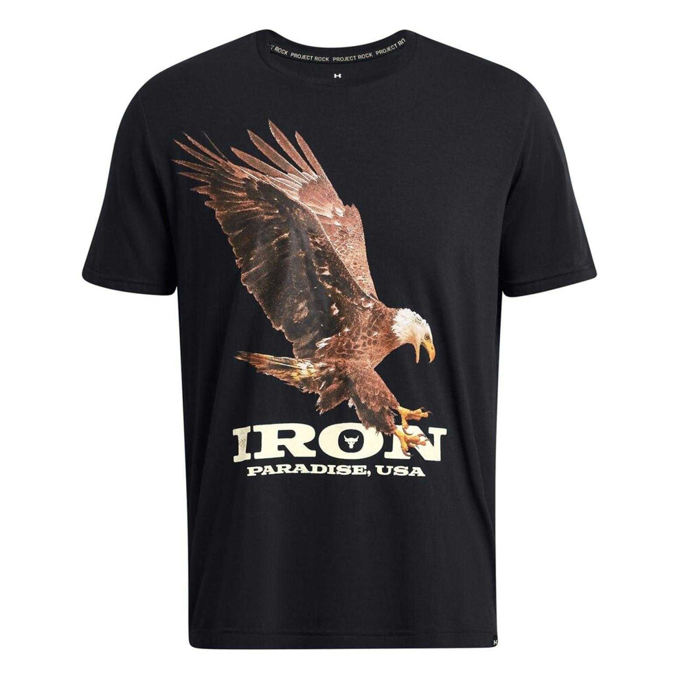 Under Armour (S, Black) Mens Project Rock Eagle T-Shirt