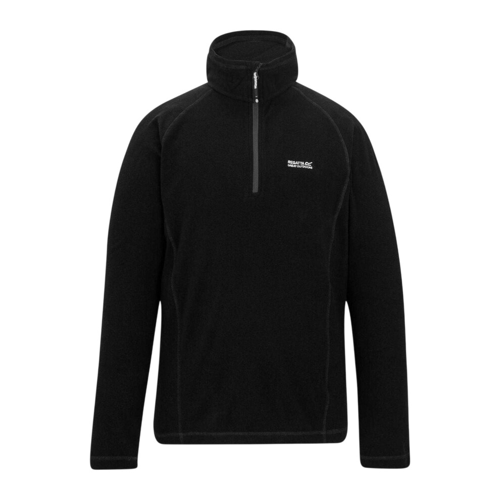 Regatta (Xxl, Black) Mens Quarter Zip Fleece Top