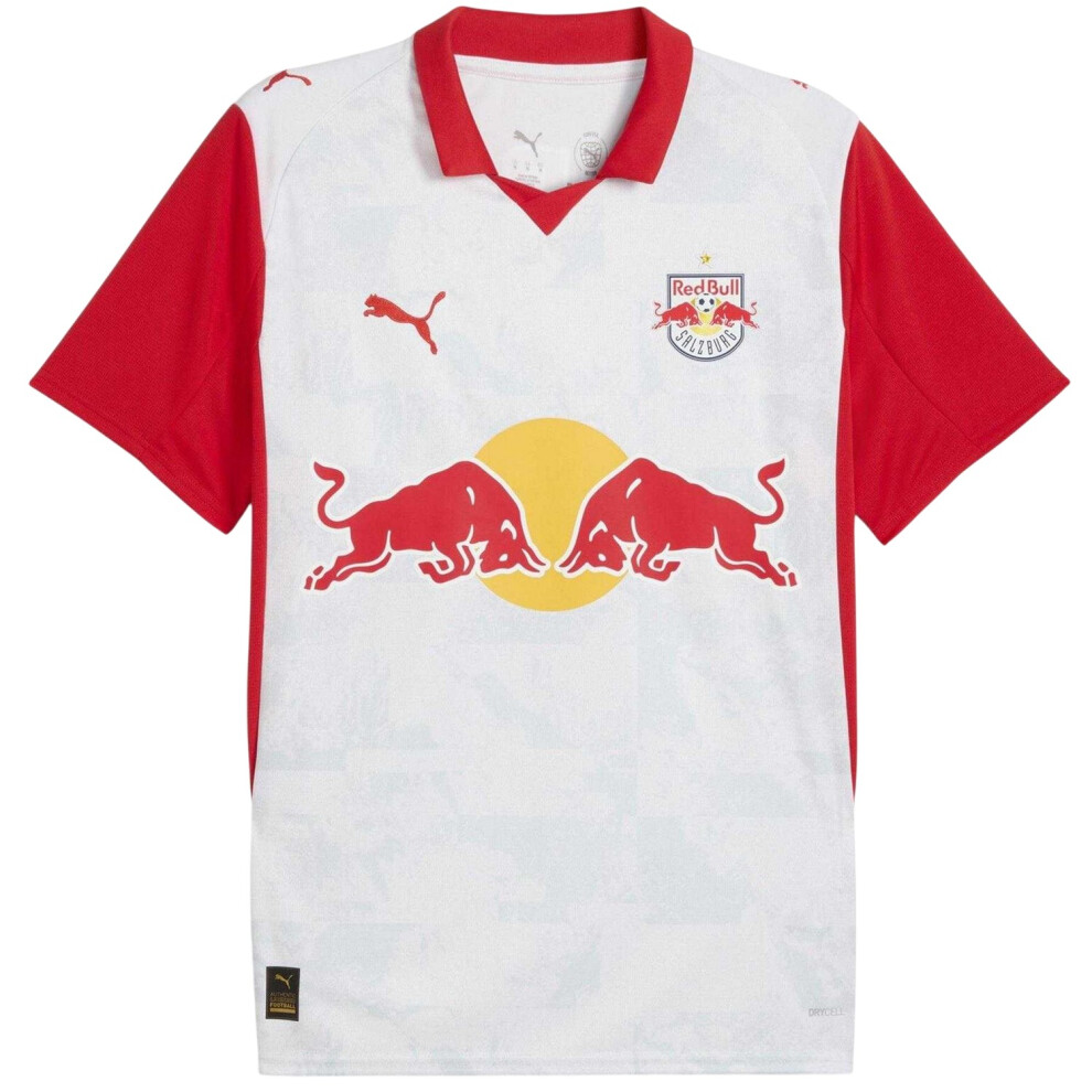 Puma (L, White/Red) Mens Salzburg 25/26 Red Bull Home Jersey